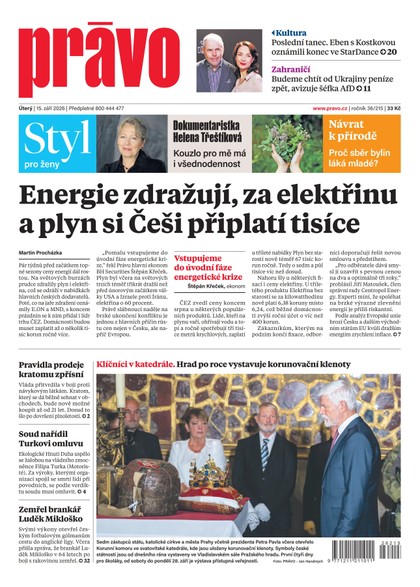 E-magazín Deník Právo - 15.9.2026 - Borgis, a.s.