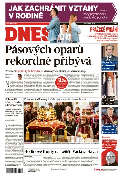 E-magazín MF DNES - 16.09.2026 - MAFRA, a.s.