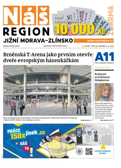 E-magazín Náš Region - Jižní Morava/Zlínsko 39/2026 - A 11 s.r.o.