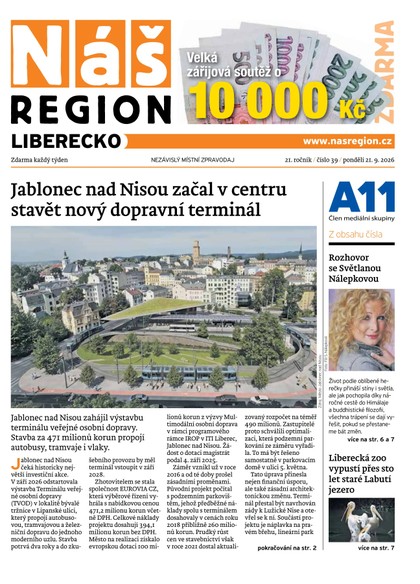 E-magazín Náš Region - Liberecko 39/2026 - A 11 s.r.o.