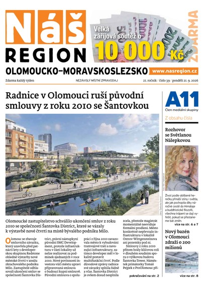 E-magazín Náš Region - Olomoucko/Moravskoslezsko 39/2026 - A 11 s.r.o.