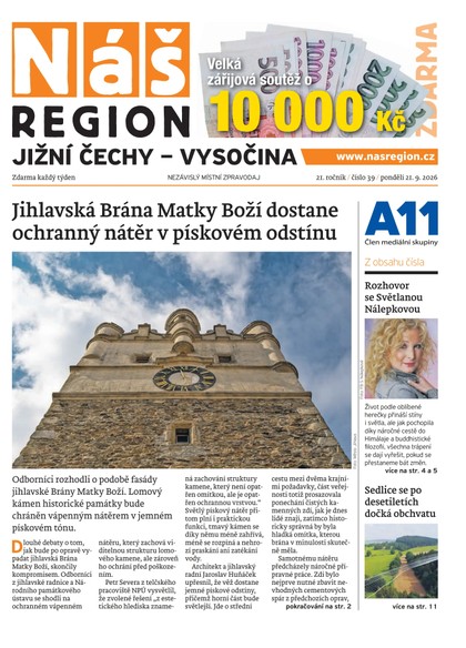 E-magazín Náš Region - Jižní Čechy 39/2026 - A 11 s.r.o.