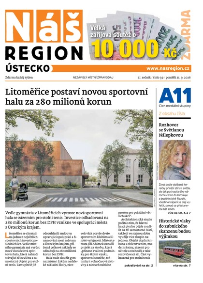 E-magazín Náš Region - Ústecko 39/2026 - A 11 s.r.o.