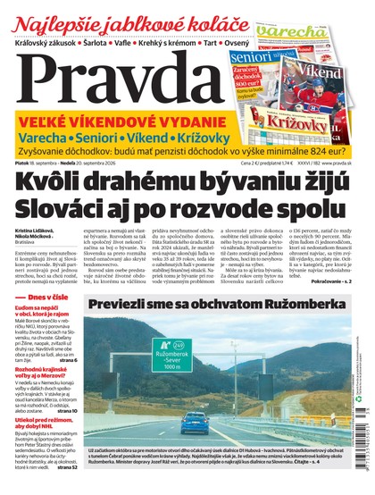 E-magazín Denník Pravda 18. 9. 2026 - OUR MEDIA SR a. s.