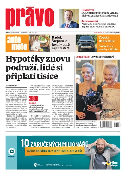 E-magazín Deník Právo - 18.9.2026 - Borgis, a.s.