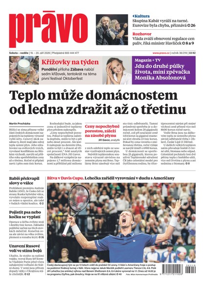 E-magazín Deník Právo - 19.9.2026 - Borgis, a.s.