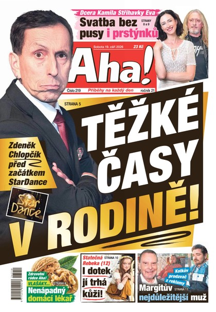 E-magazín AHA! - 19.09.2026 - CZECH NEWS CENTER a. s.