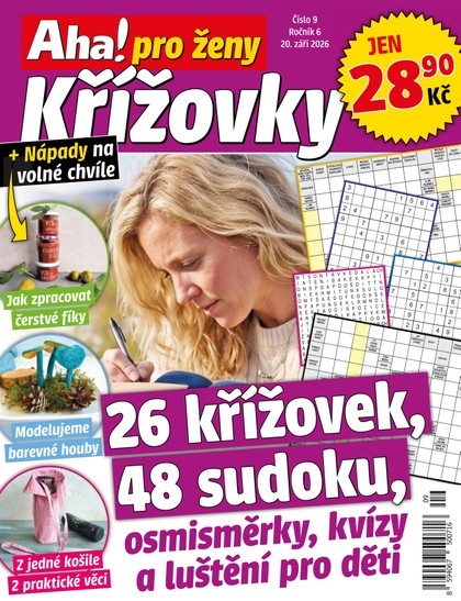 E-magazín AHA! PRO ŽENY KŘÍŽOVKY - 09/2026 - CZECH NEWS CENTER a. s.