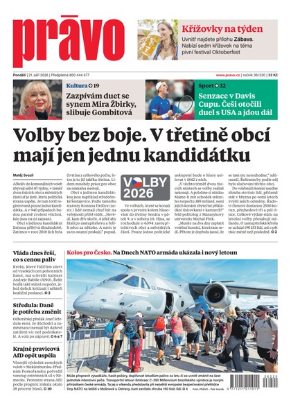 E-magazín Deník Právo - 21.9.2026 - Borgis, a.s.