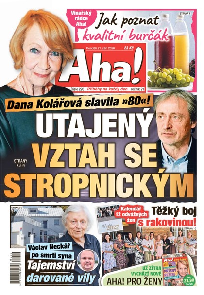 E-magazín AHA! - 21.09.2026 - CZECH NEWS CENTER a. s.