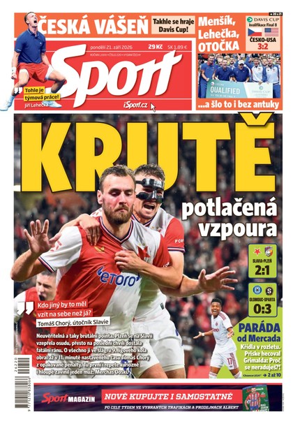 E-magazín Sport - 21.09.2026 - CZECH NEWS CENTER a. s.