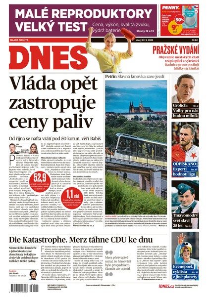 E-magazín MF DNES - 22.09.2026 - MAFRA, a.s.