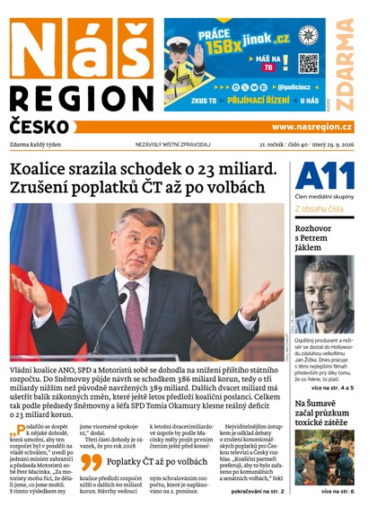 E-magazín Náš Region - Česko 40/2026 - A 11 s.r.o.