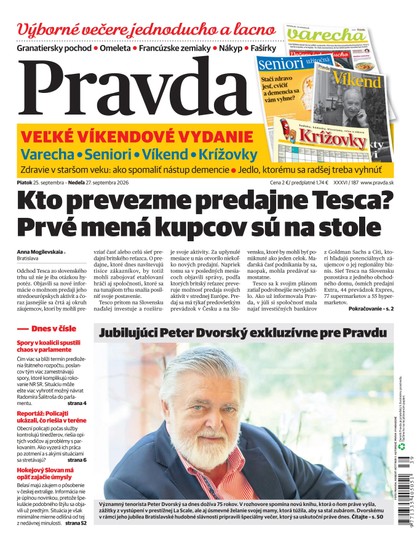 E-magazín Denník Pravda 25. 9. 2026 - OUR MEDIA SR a. s.