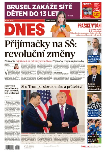 E-magazín MF DNES - 25.09.2026 - MAFRA, a.s.