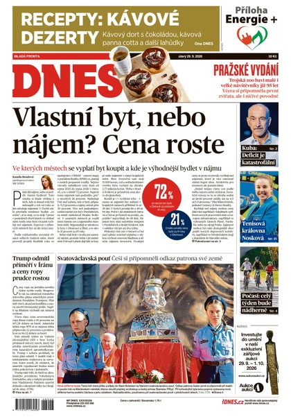 E-magazín MF DNES - 29.09.2026 - MAFRA, a.s.