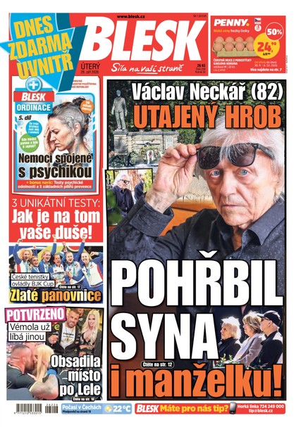 E-magazín Blesk - 29.09.2026 - CZECH NEWS CENTER a. s.