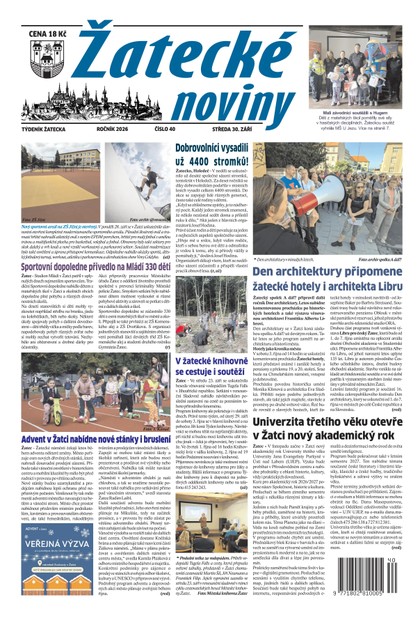 E-magazín Žatecké noviny č. 40/2026 - Ohře Media