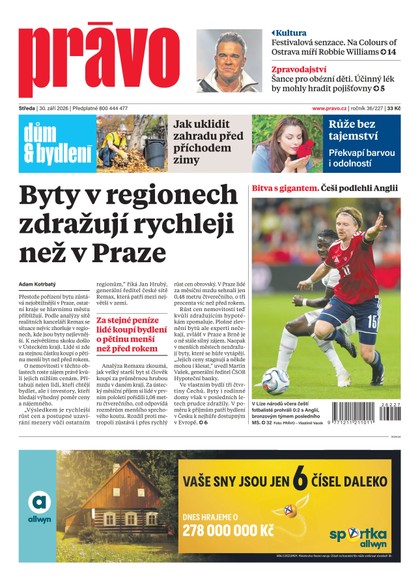 E-magazín Deník Právo - 30.9.2026 - Borgis, a.s.