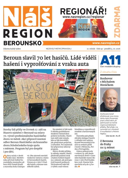 E-magazín Náš Region - Berounsko 41/2026 - A 11 s.r.o.