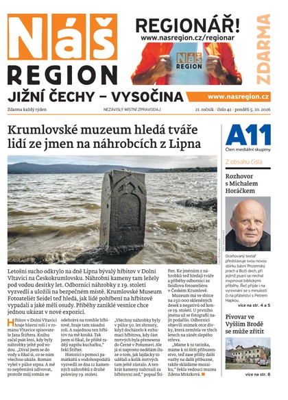 E-magazín Náš Region - Jižní Čechy 41/2026 - A 11 s.r.o.