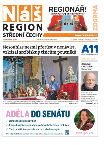 E-magazín Náš Region - Střední Čechy 41/2026 - A 11 s.r.o.