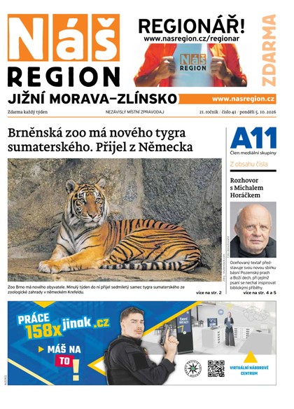 E-magazín Náš Region - Jižní Morava/Zlínsko 41/2026 - A 11 s.r.o.