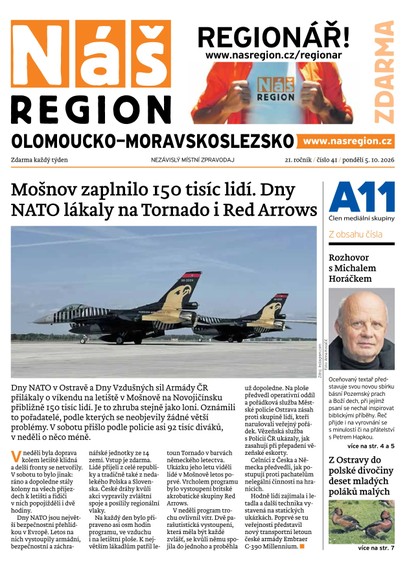 E-magazín Náš Region - Olomoucko/Moravskoslezsko 41/2026 - A 11 s.r.o.
