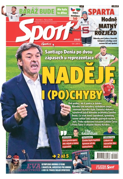 E-magazín Sport - 01.10.2026 - CZECH NEWS CENTER a. s.