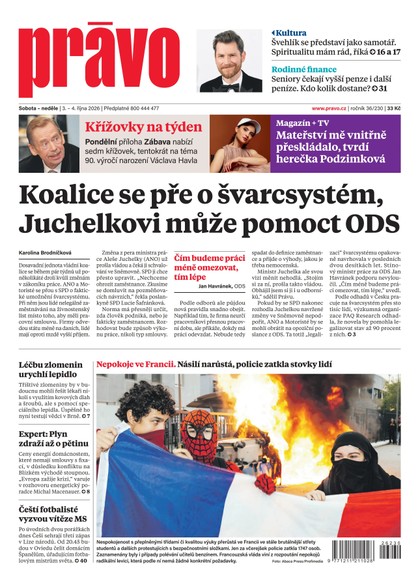 E-magazín Deník Právo - 3.10.2026 - Borgis, a.s.