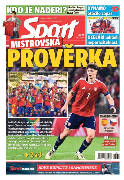 E-magazín Sport - 03.10.2026 - CZECH NEWS CENTER a. s.