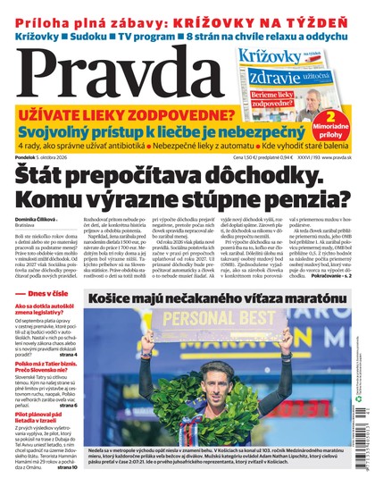 E-magazín Denník Pravda 5. 10. 2026 - OUR MEDIA SR a. s.