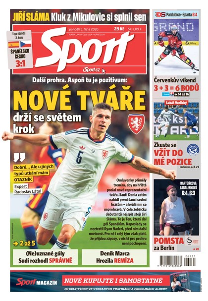 E-magazín Sport - 05.10.2026 - CZECH NEWS CENTER a. s.