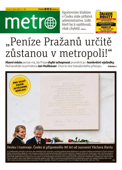 E-magazín METRO - 06.10.2026 - MAFRA, a.s.