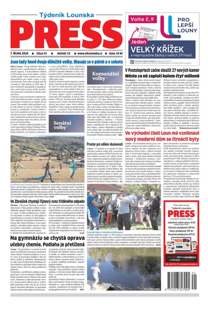 E-magazín Lounský Press č. 41/2026 - Ohře Media