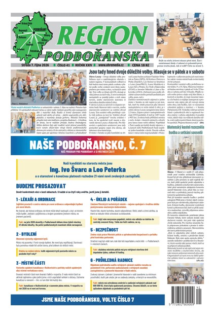E-magazín Region Podbořanska č. 41/2026 - Ohře Media