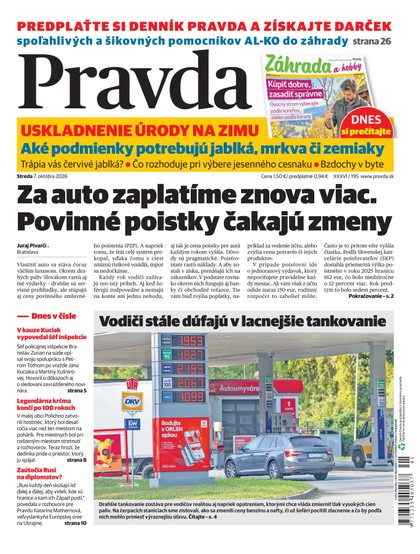 E-magazín Denník Pravda 7. 10. 2026 - OUR MEDIA SR a. s.