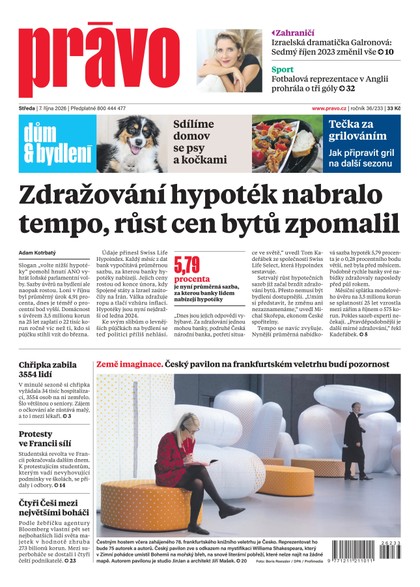 E-magazín Deník Právo - 7.10.2026 - Borgis, a.s.