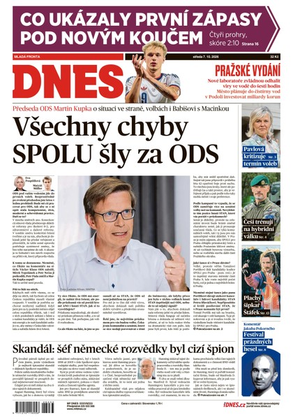 E-magazín MF DNES - 07.10.2026 - MAFRA, a.s.