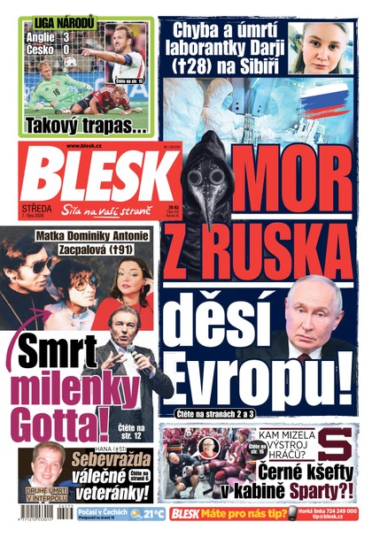 E-magazín Blesk - 07.10.2026 - CZECH NEWS CENTER a. s.
