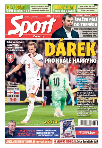 E-magazín Sport - 07.10.2026 - CZECH NEWS CENTER a. s.