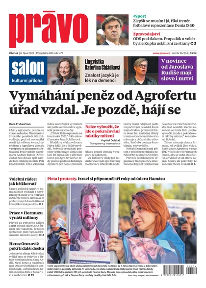 E-magazín Deník Právo - 8.10.2026 - Borgis, a.s.