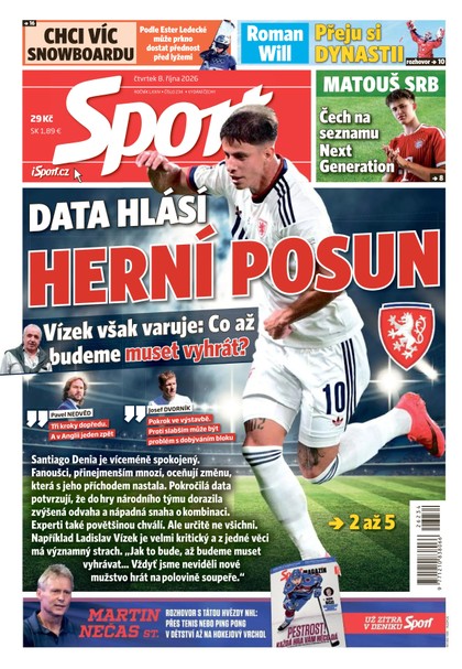 E-magazín Sport - 08.10.2026 - CZECH NEWS CENTER a. s.