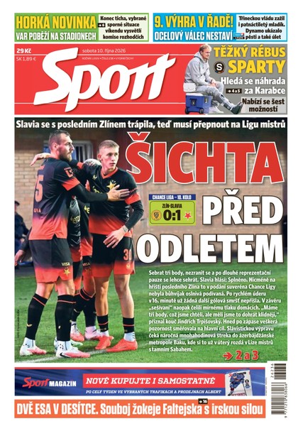 E-magazín Sport - 10.10.2026 - CZECH NEWS CENTER a. s.