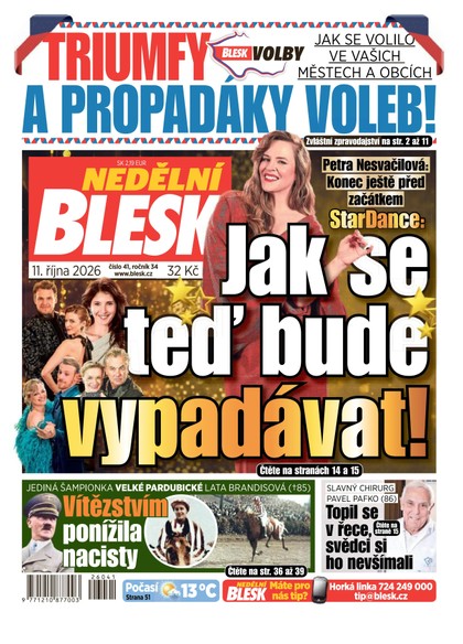 E-magazín NEDĚLNÍ BLESK - 11.10.2026 - CZECH NEWS CENTER a. s.