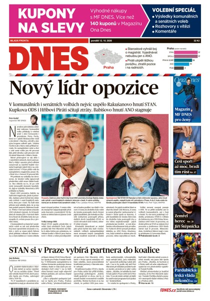 E-magazín MF DNES - 12.10.2026 - MAFRA, a.s.