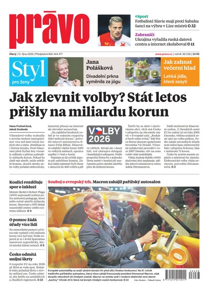 E-magazín Deník Právo - 13.10.2026 - Borgis, a.s.