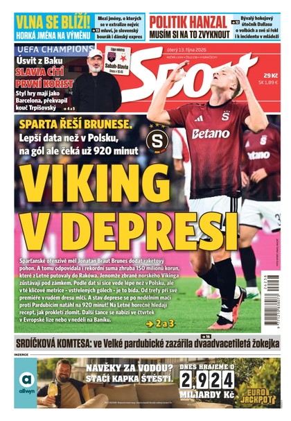 E-magazín Sport - 13.10.2026 - CZECH NEWS CENTER a. s.