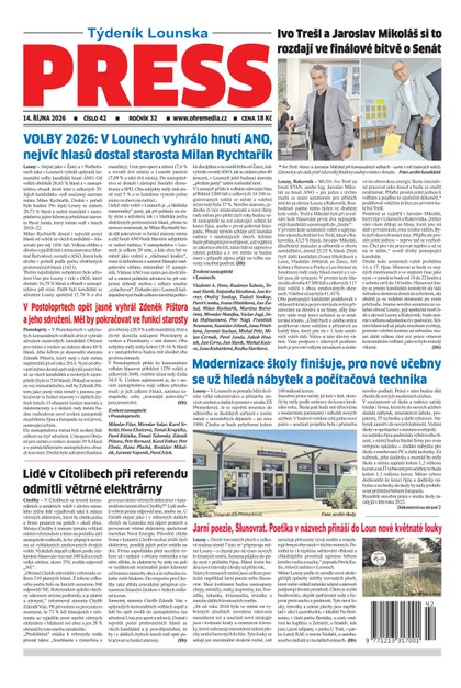 E-magazín Lounský Press č. 42/2026 - Ohře Media