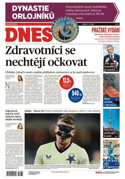 E-magazín MF DNES - 14.10.2026 - MAFRA, a.s.